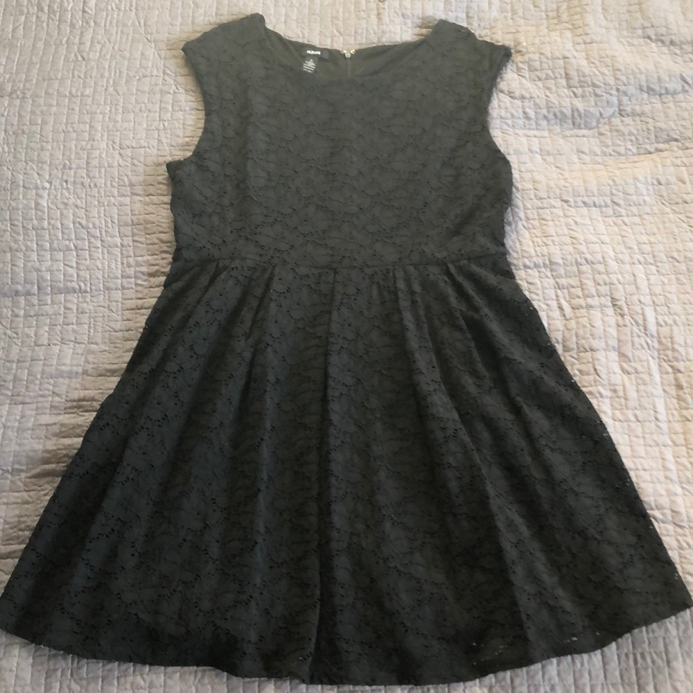 Alfani Black eyelet A-line dress